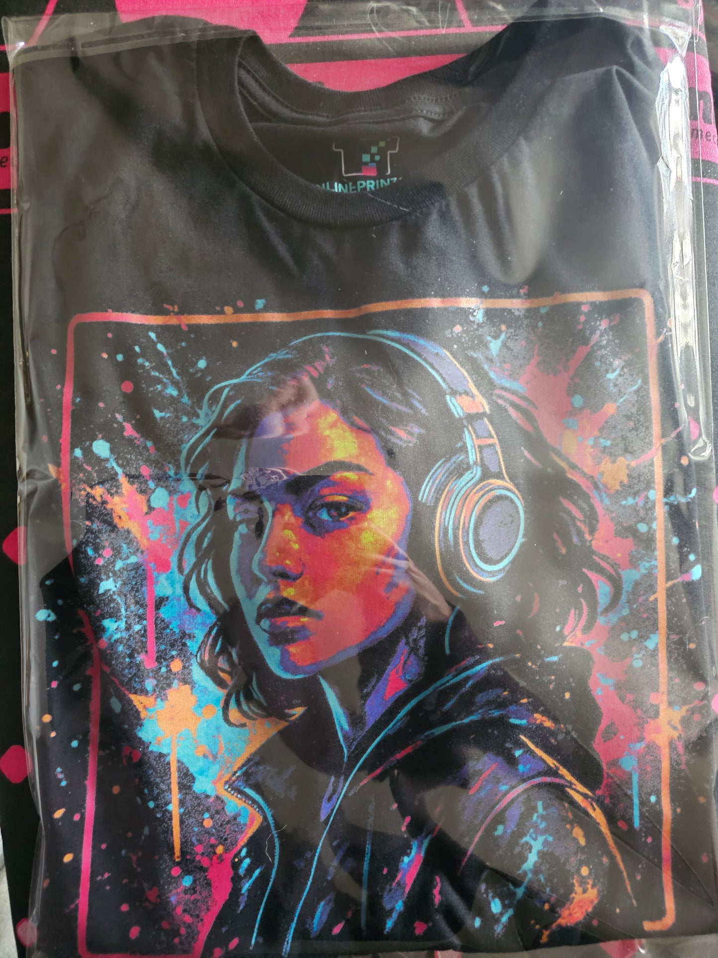 Custom “Glow DJ” Portrait Headphones & Neon Art