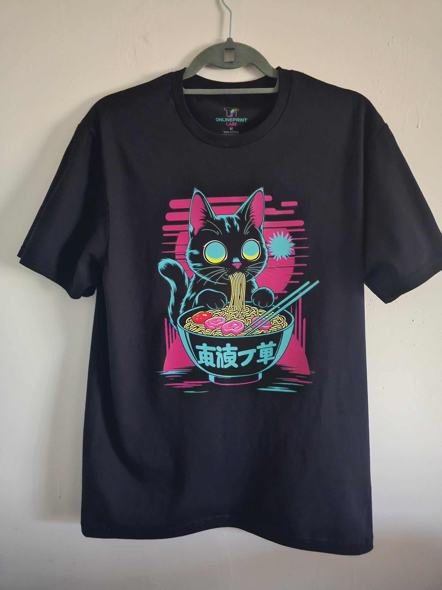 Unique Black Graphic T-Shirt - Size M