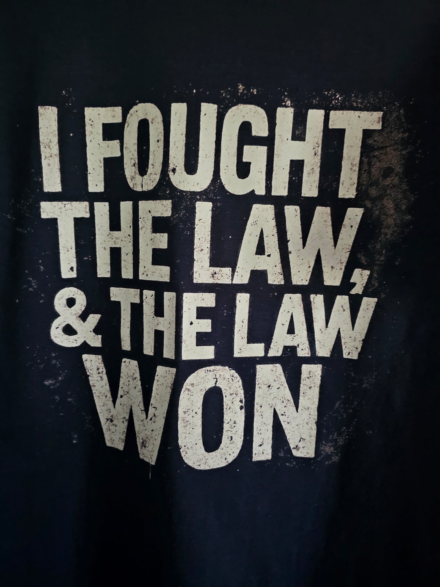 Fought the Law T-Shirt Rock Song Lyric Shirt