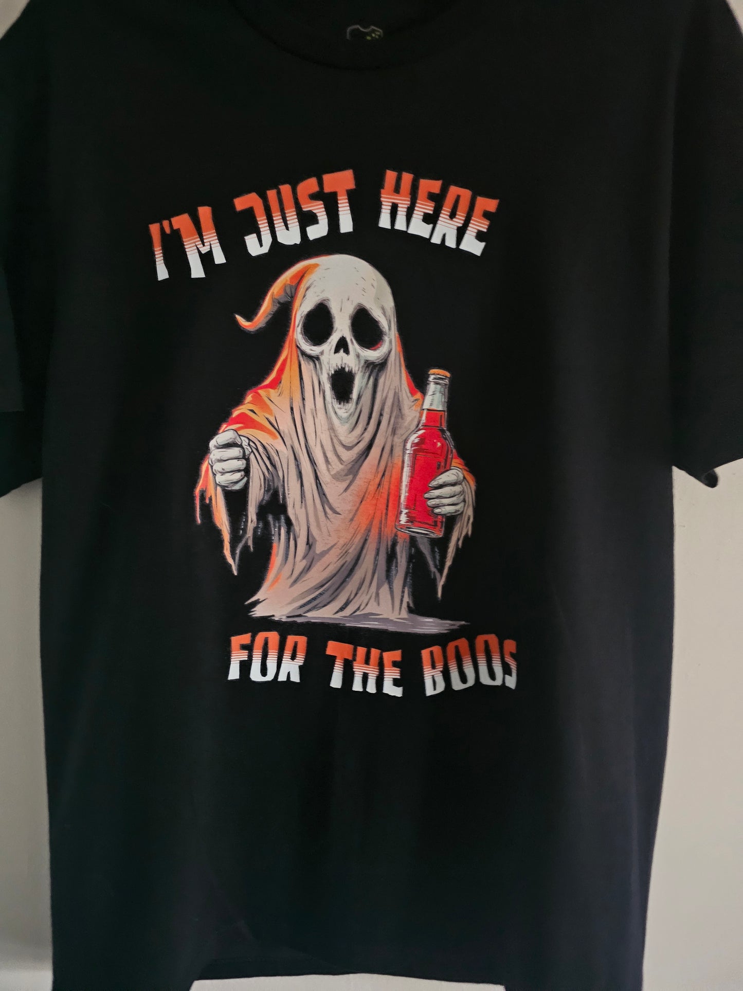 Funny Halloween Ghost T-Shirt | “I’m Just Here for the Boos”