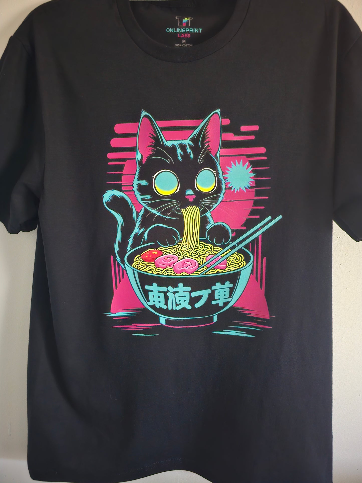 Unique Black Graphic T-Shirt - Size M