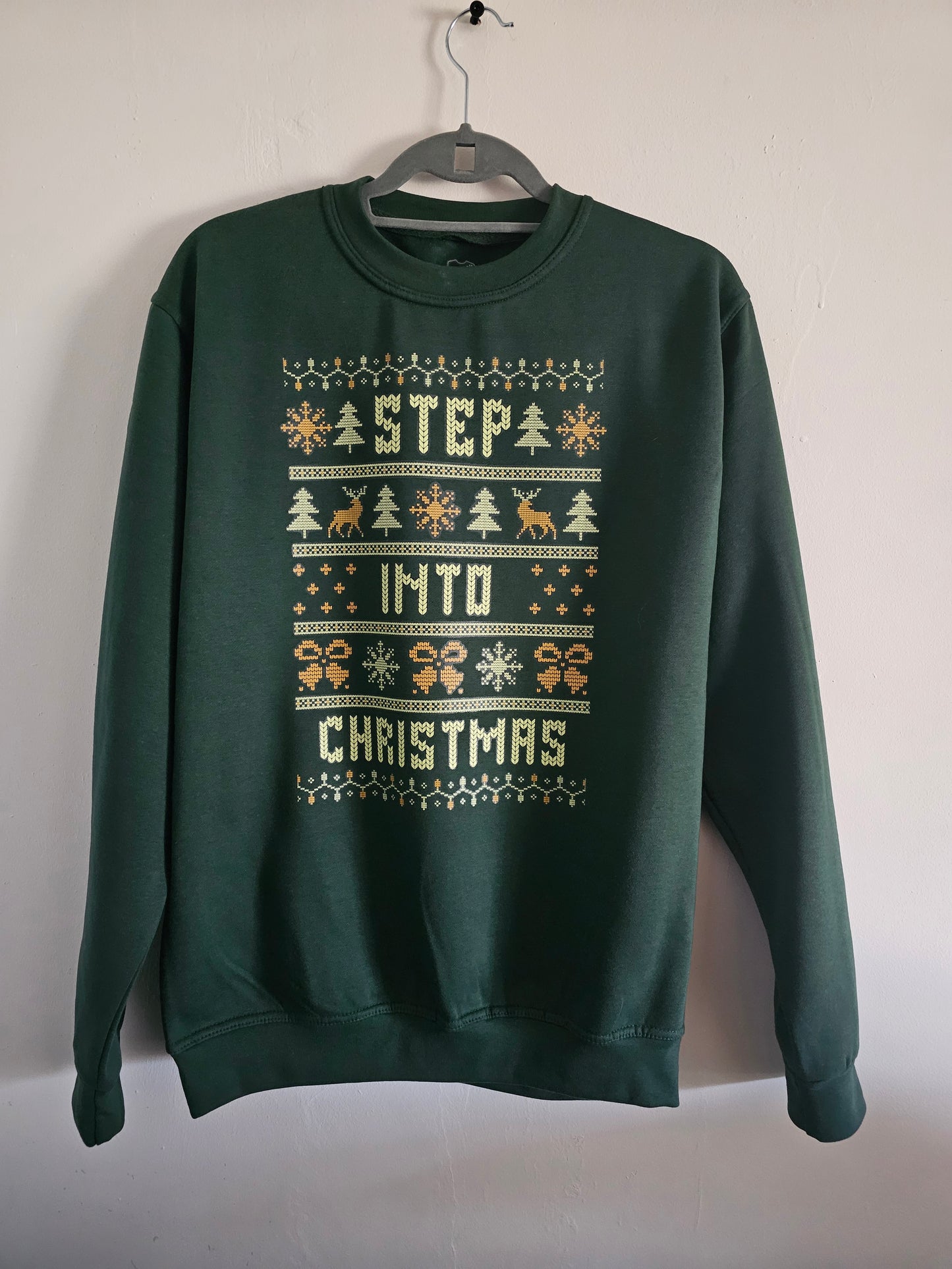 Step Into Christmas Sweatshirt | Funny Ugly Christmas Sweater Style Jumper