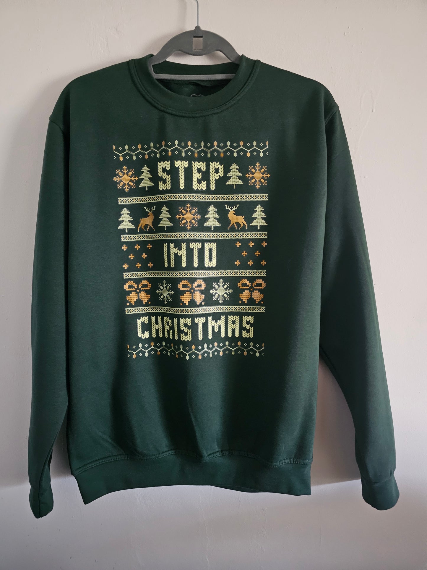 Step Into Christmas Sweatshirt | Funny Ugly Christmas Sweater Style Jumper