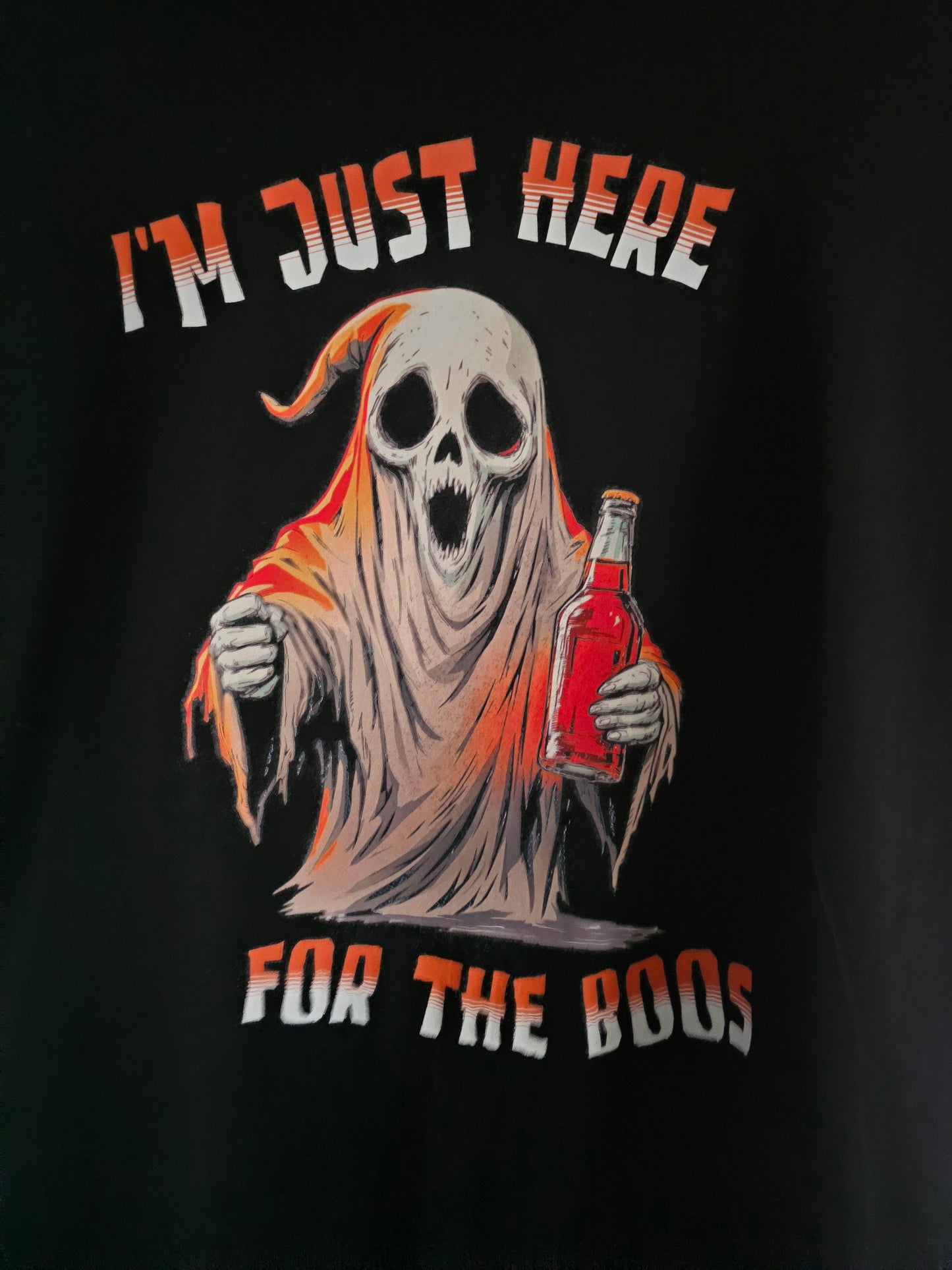 Funny Halloween Ghost T-Shirt | “I’m Just Here for the Boos”