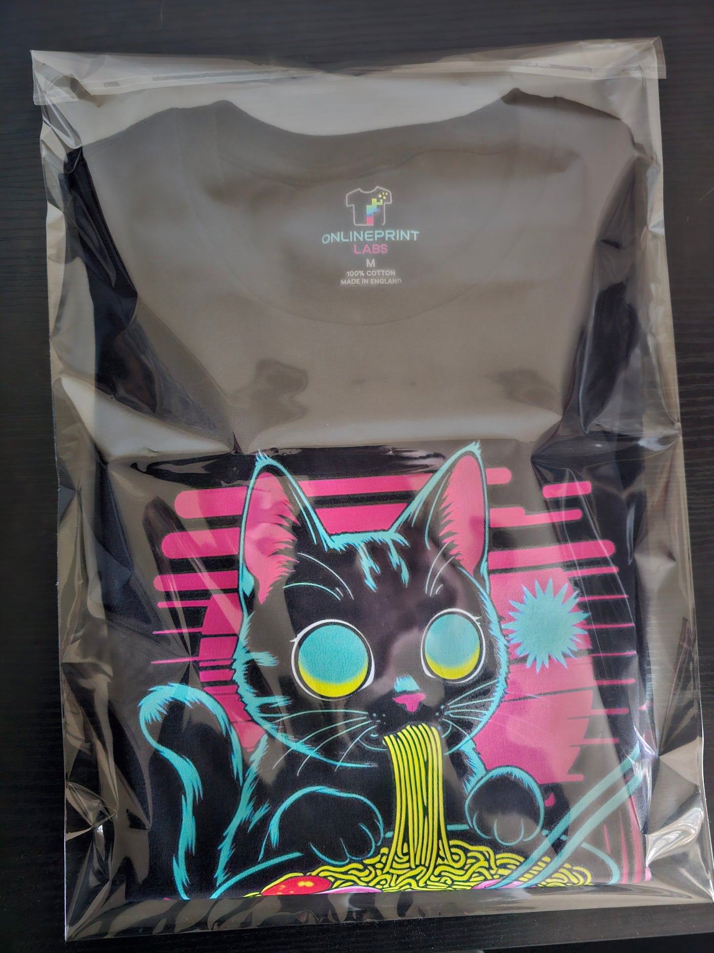 Unique Black Graphic T-Shirt - Size M