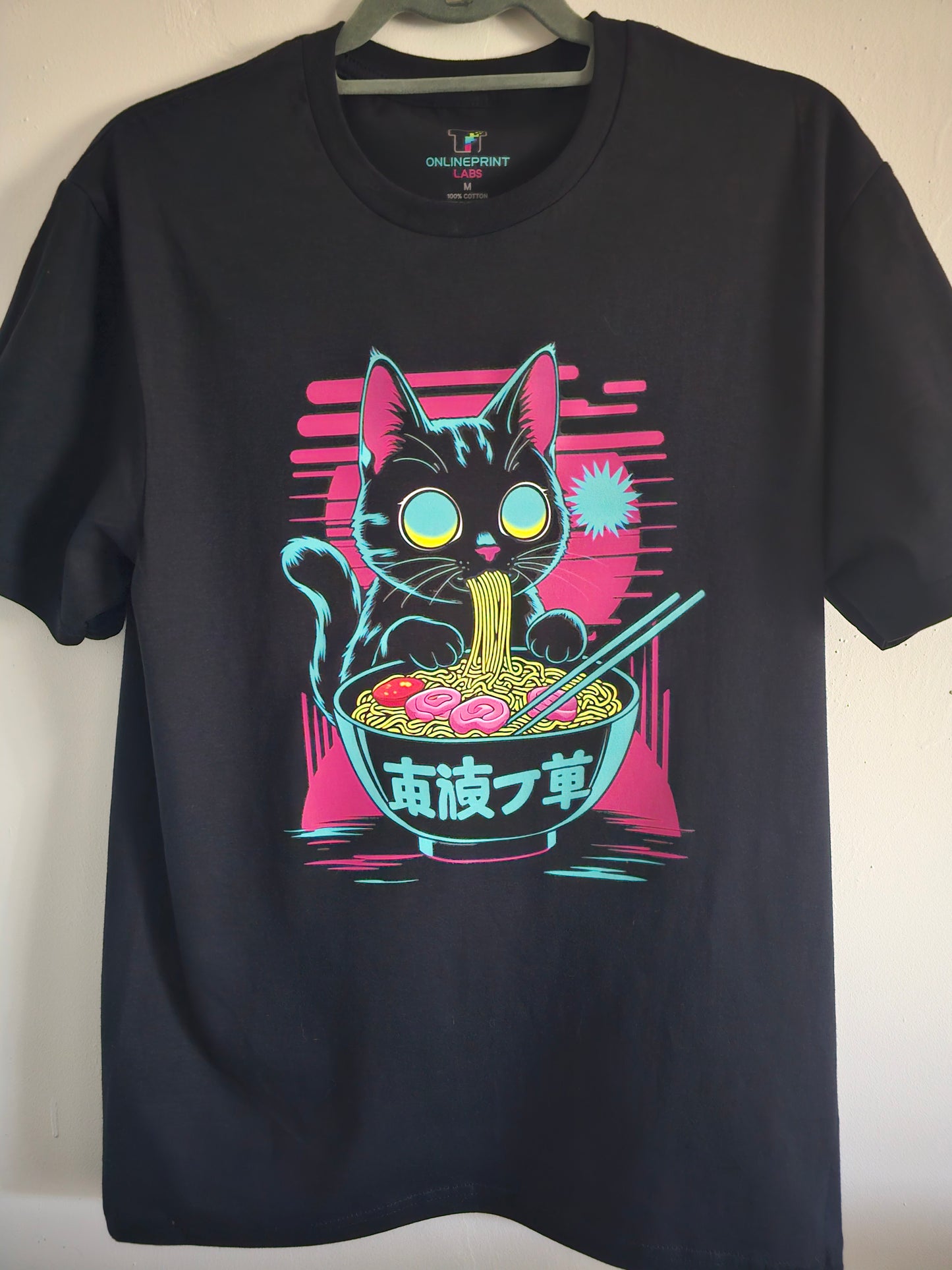 Unique Black Graphic T-Shirt - Size M
