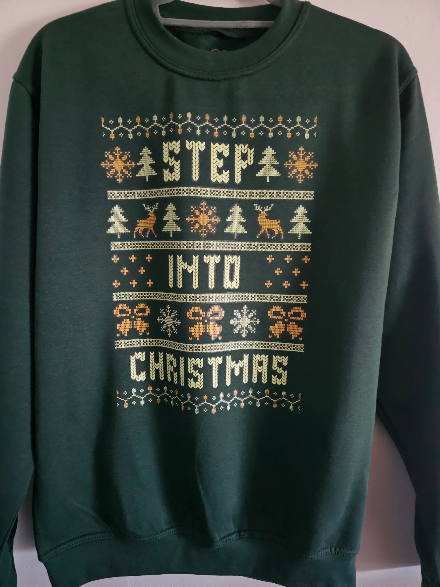 Step Into Christmas Sweatshirt | Funny Ugly Christmas Sweater Style Jumper